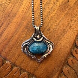 ZD Artisan Jewelry Annyar Apatite in Sterling Silver Pendant Necklace